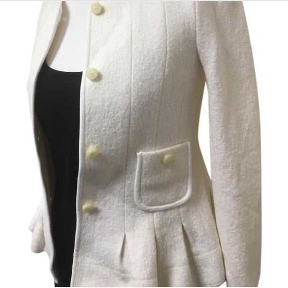 Anthropologie Jackets & Blazers - Winter White Elevenses Blazer